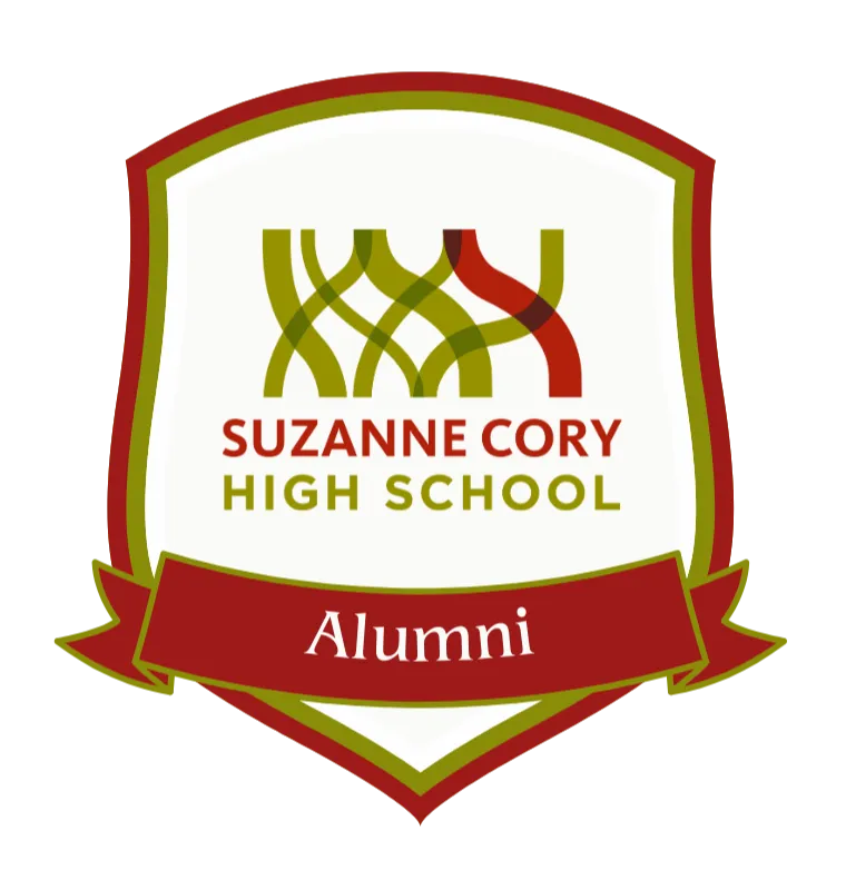 Alumni Shield Logo with school logo