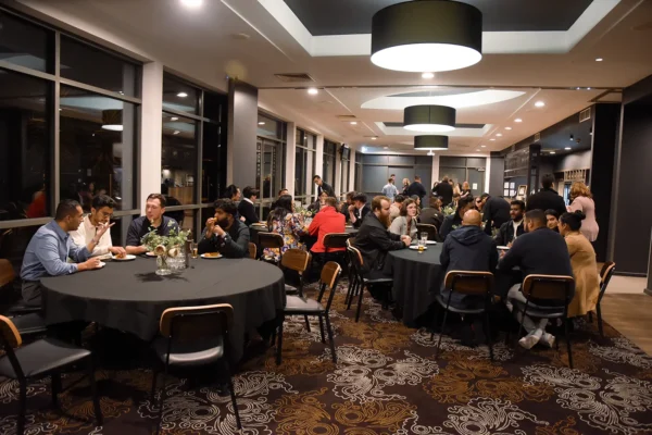 View of reunion after party